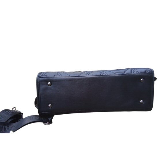 Valentino Orlandi NEW Black Quilted Vegan Leather 3 Compartment Tote & Pouch - Picture 10 of 10